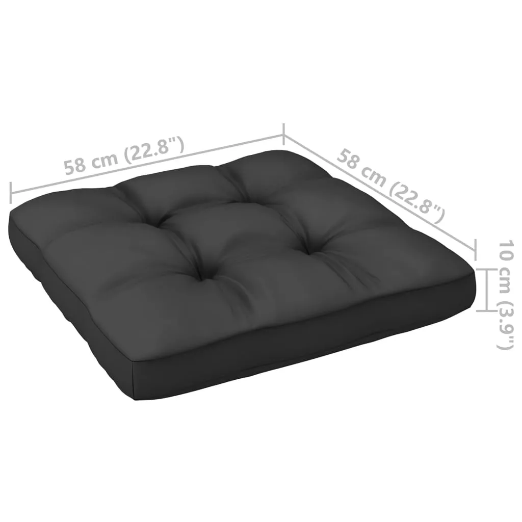 3 Piece Garden Lounge Set with Cushions White Solid Pinewood