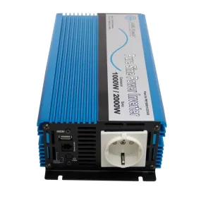 AIMS Power 1000 Watt Pure Sine Power Inverter European 12 VDC to 220-230 VAC