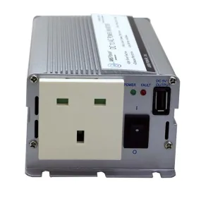 AIMS Power 400 Watt Power Inverter UK Plug 230 Volt European with Cables 12 Volt