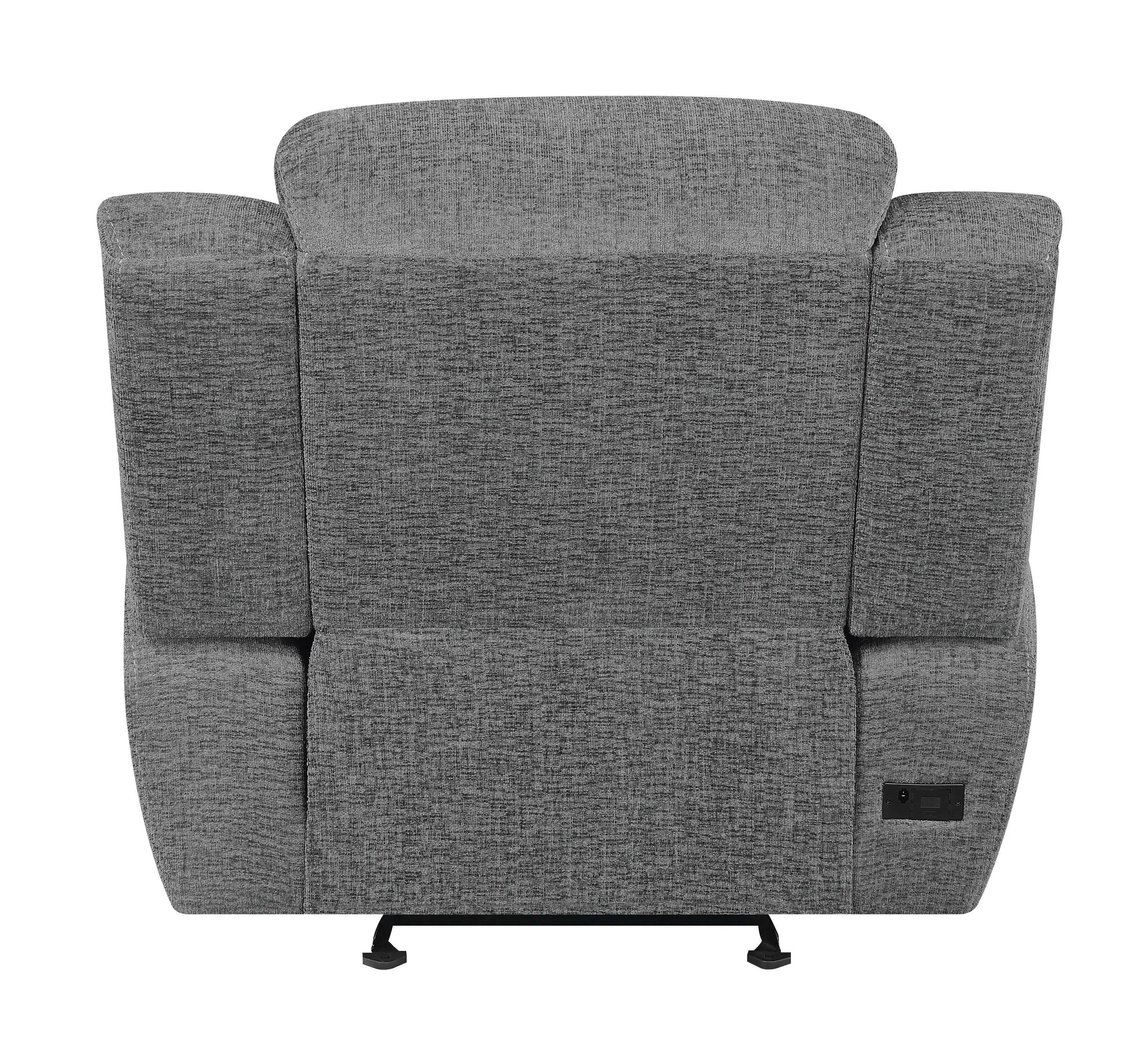 Bahrain Charcoal Glider Recliner
