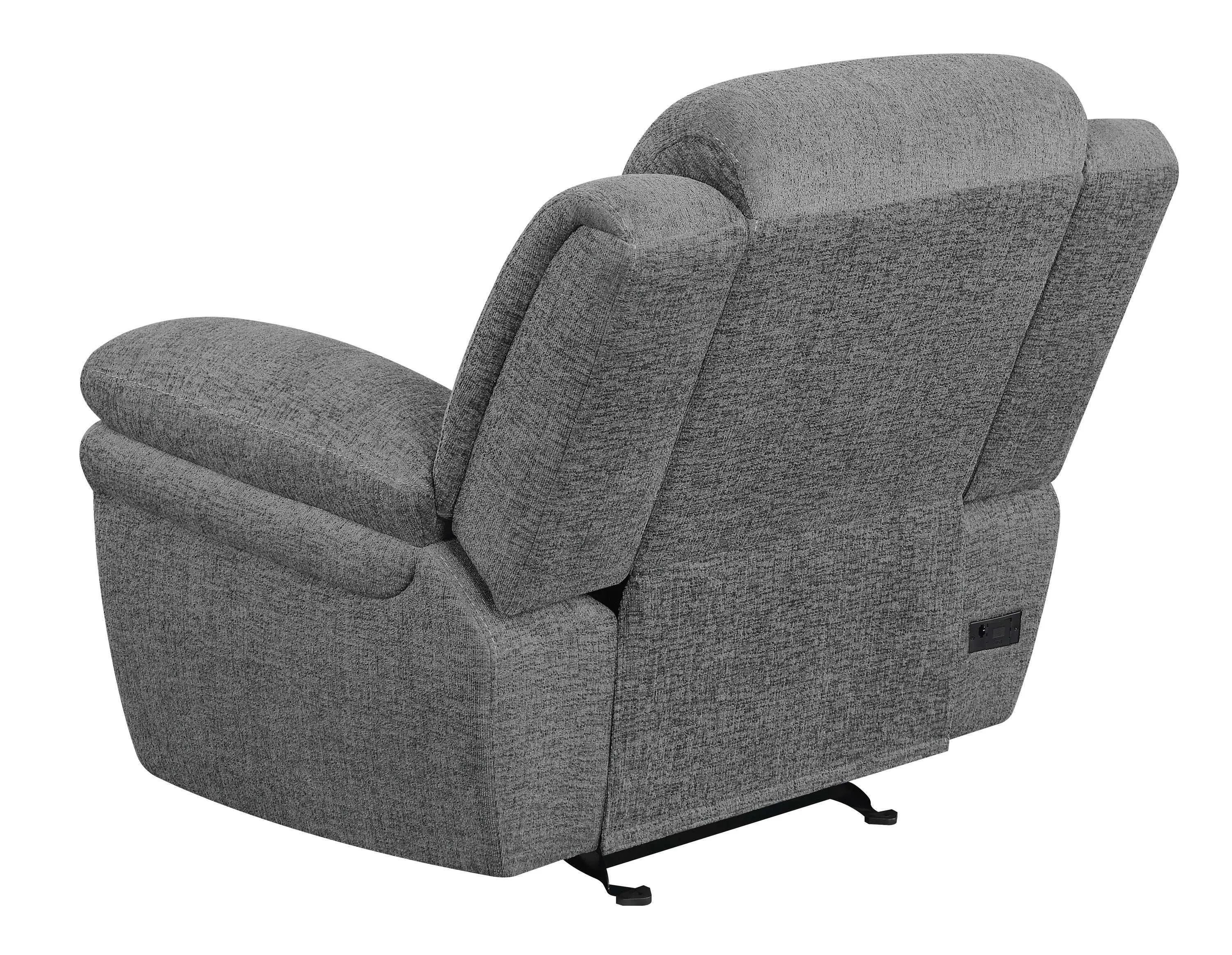 Bahrain Charcoal Glider Recliner