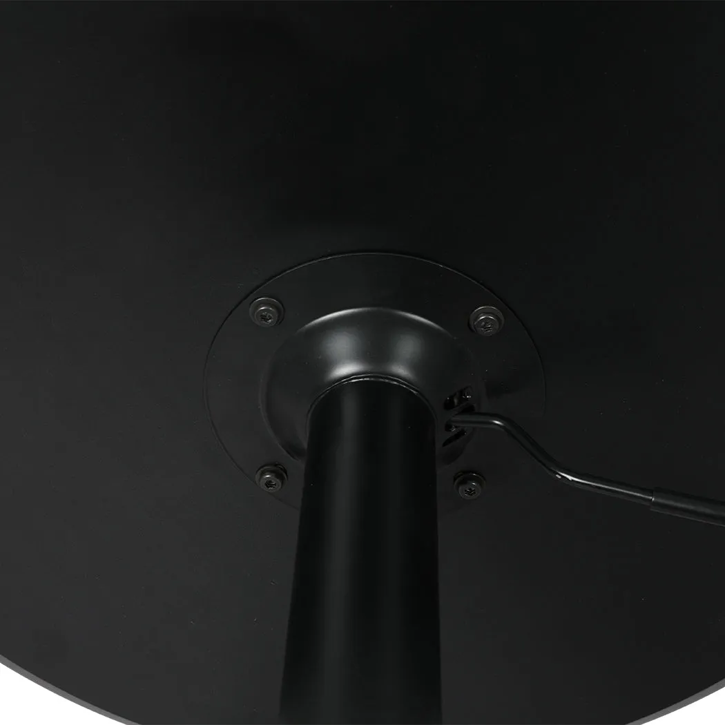 Bar Table Swivel Gas Lift Counter Dining Furniture Cafe Outdoor Black