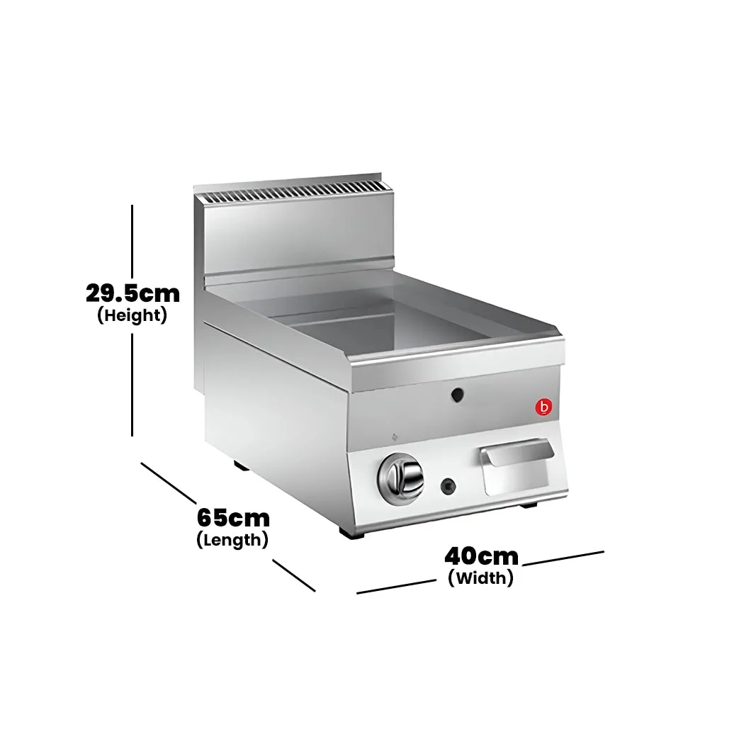 Baron N6FTT/G400 Gas Griddle with Smooth Plate, Gas Power 6.5 kW, 40 x 65 x 29.5 cm