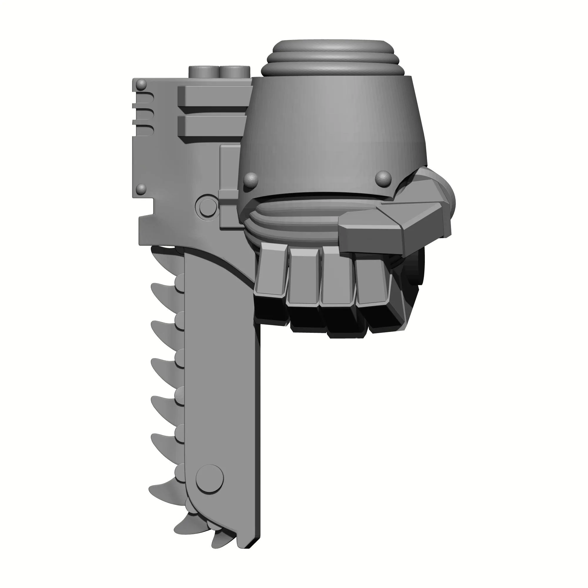 Battle Brother Left Handed Power Fist with Chainblade for McFarlane Toys Space Marine Action Figures