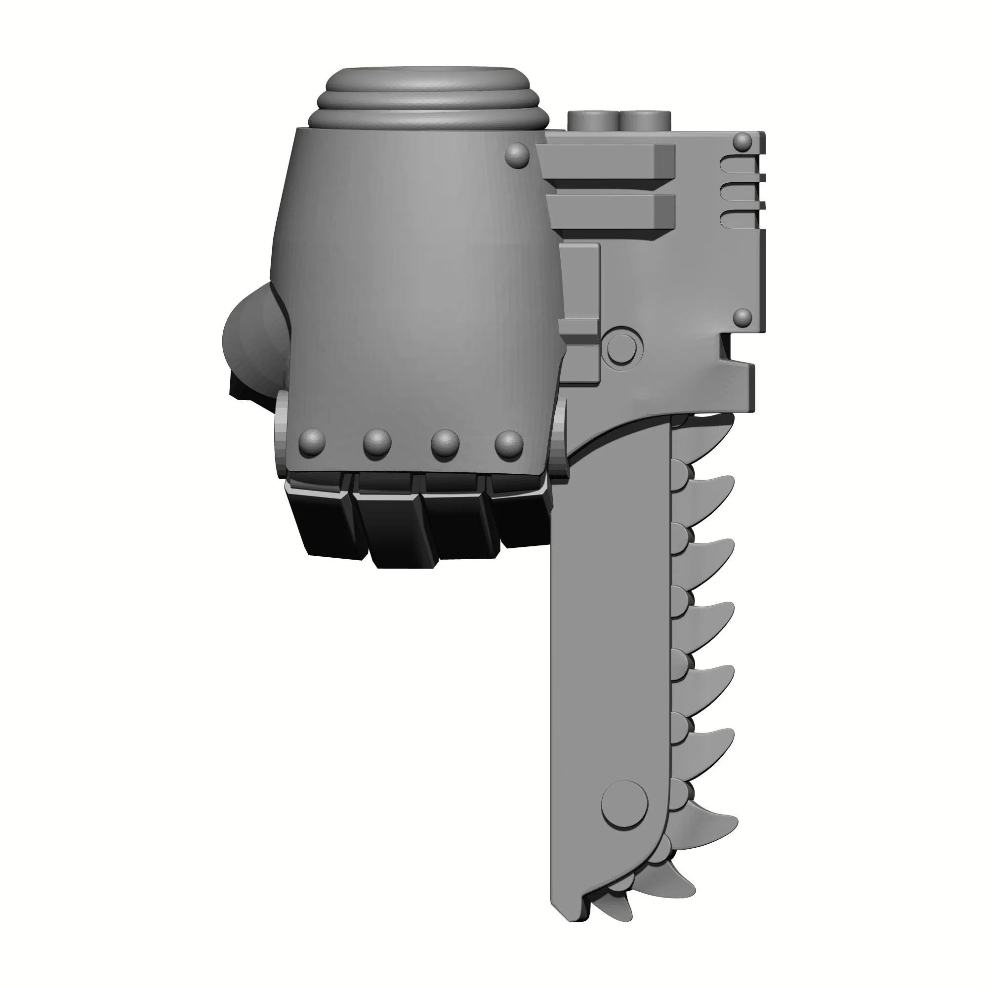 Battle Brother Left Handed Power Fist with Chainblade for McFarlane Toys Space Marine Action Figures