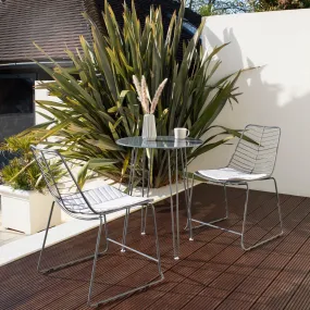 Bistro Set - Esme - Grey Wire
