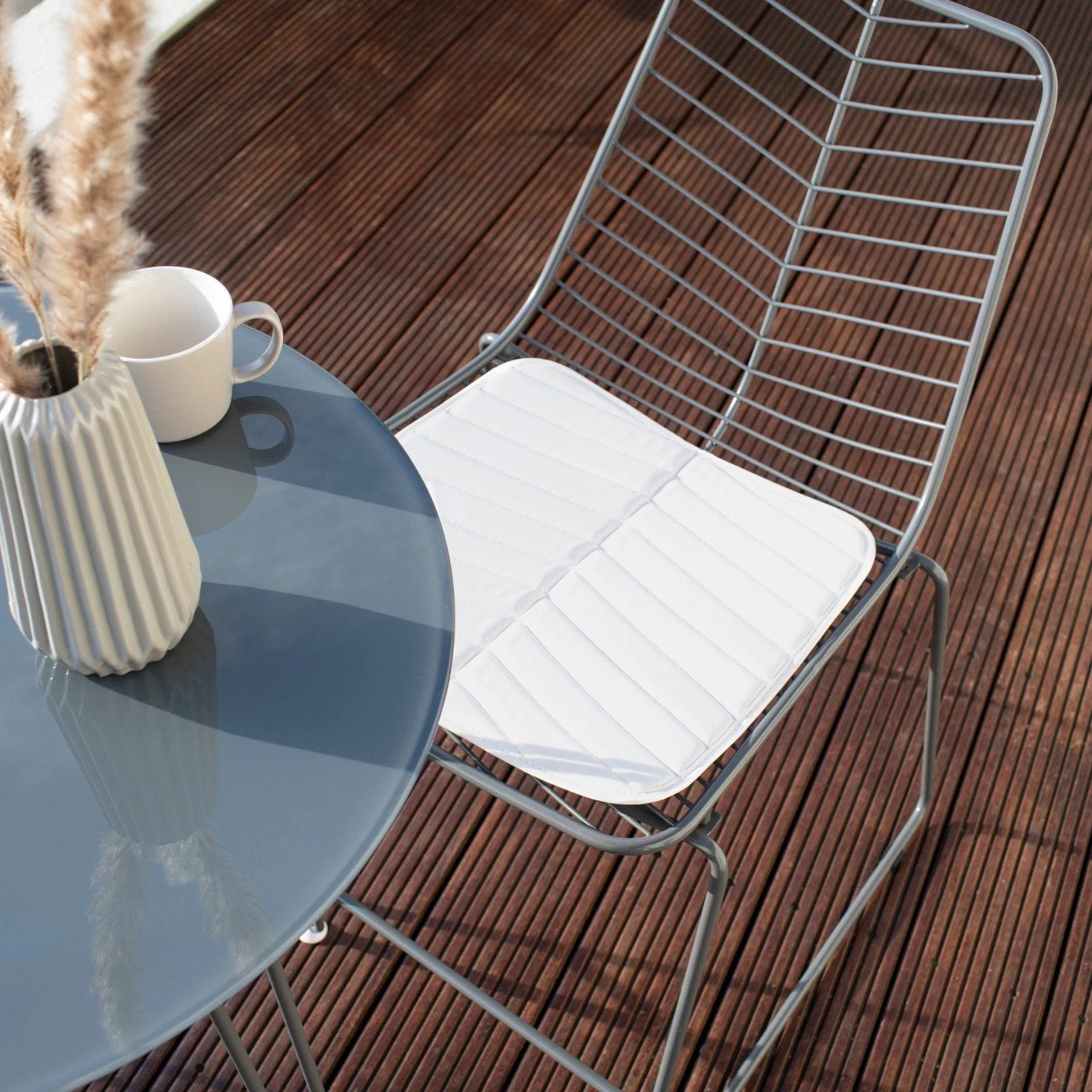 Bistro Set - Esme - Grey Wire
