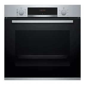Bosch HRS534BS0B 71 Litre Built In Single Oven, Steam Function, 59.4cm Wide - Stainless Steel