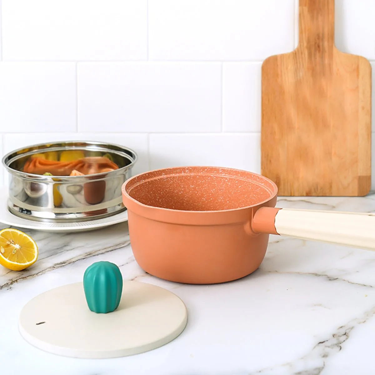 Cactus Baby Orange Small Milk Pot
