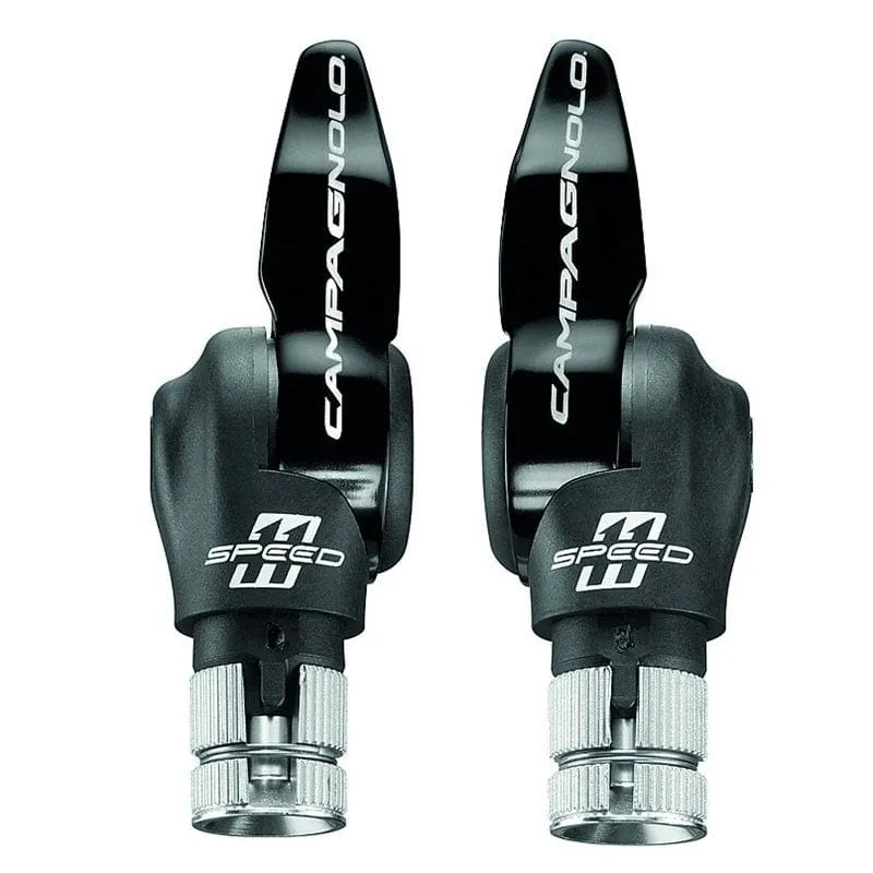 Campagnolo TT Alloy 11 Speed Bar-End Shifting Lever Set   Cables