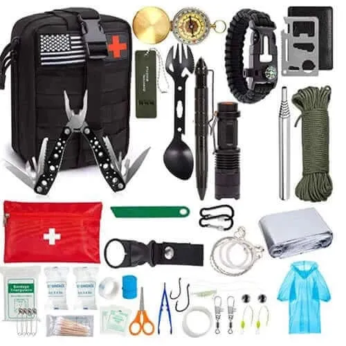Camping Gear First Aid Kit Professional Survival Kit Gear Hunting