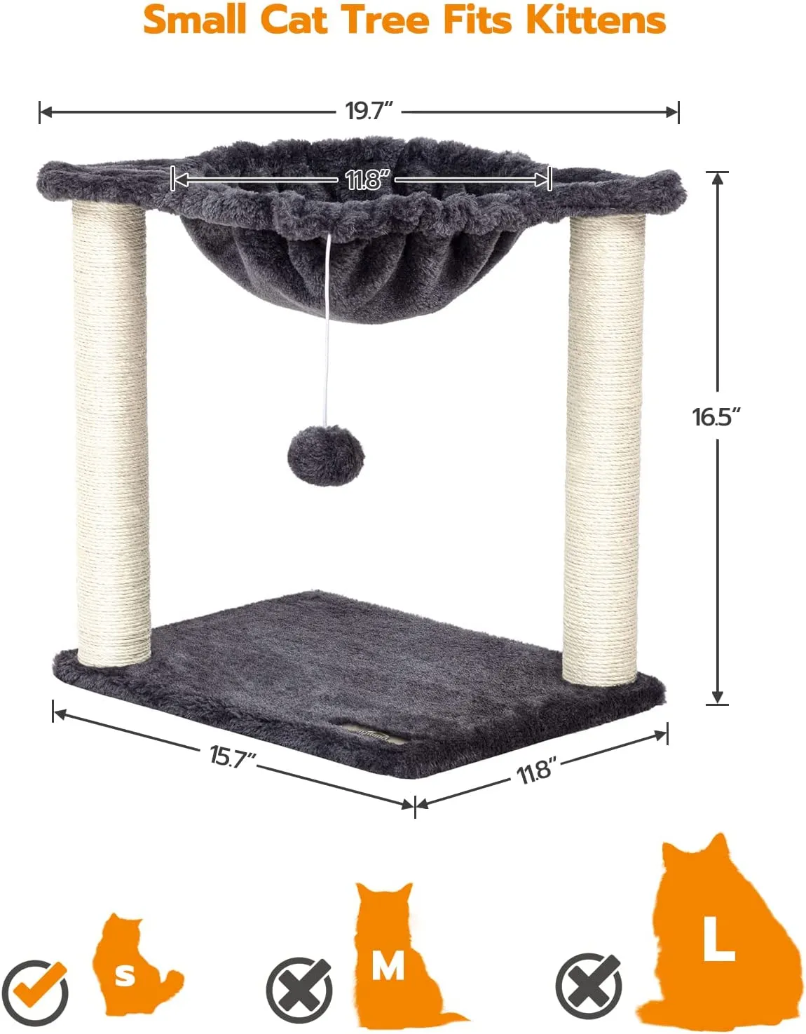 Cat Tree Tower, Small Cat Pet House Furniture