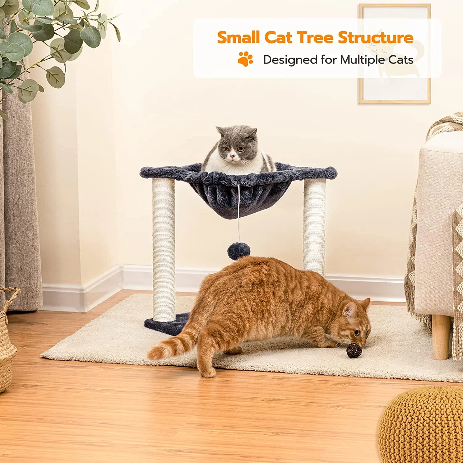 Cat Tree Tower, Small Cat Pet House Furniture