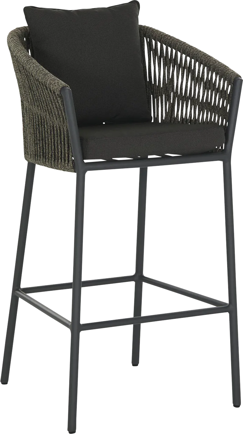 Catalina Outdoor Barstool  -  Charcoal