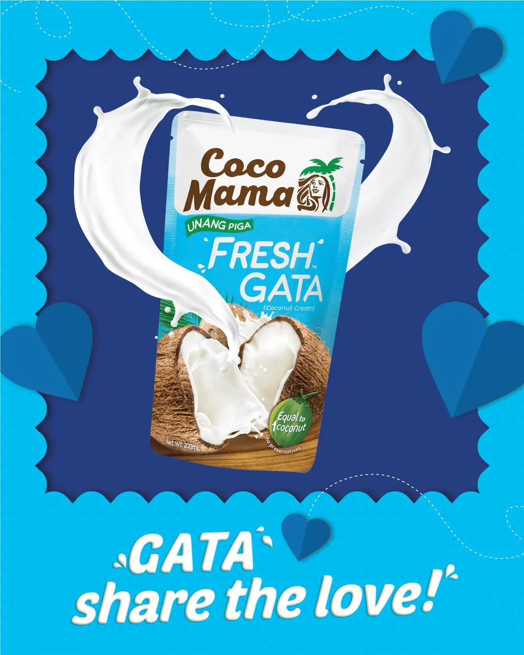 Coco Mama Fresh Gata Coconut Cream - 200ml