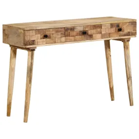 Console Table with Drawers 43.3"x13.8"x29.5" Solid Wood Mango