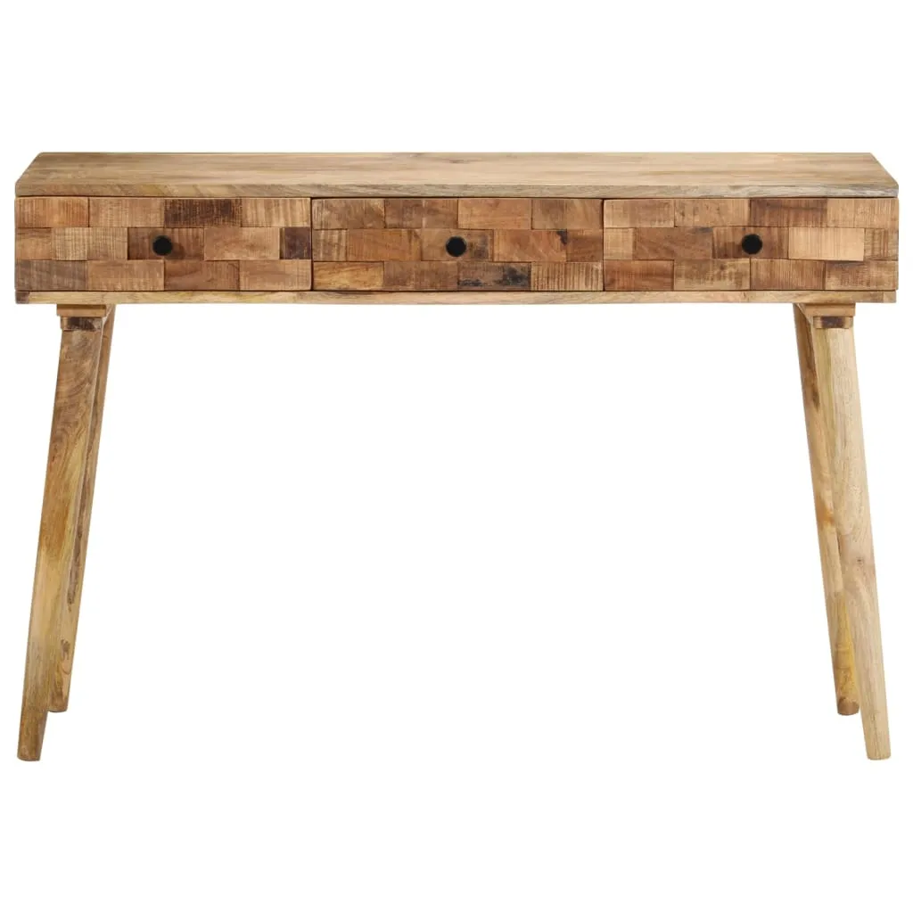 Console Table with Drawers 43.3"x13.8"x29.5" Solid Wood Mango