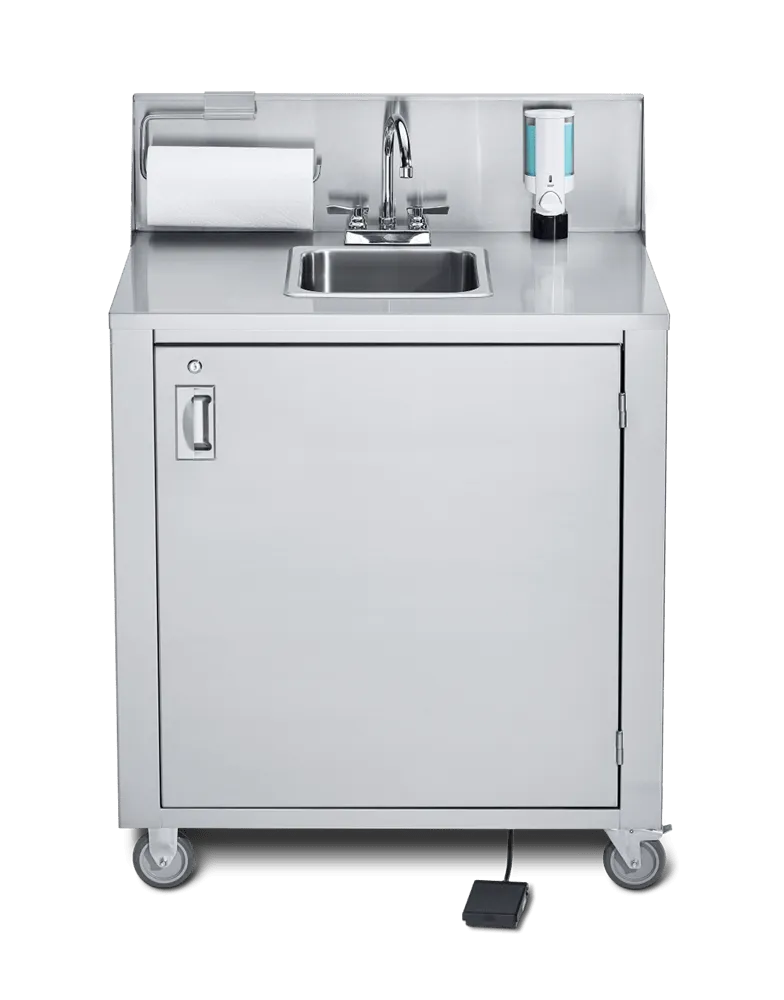 Crown Verity CV-PHS-1 Portable Touchless Sink w/ Hot Water | Denson CFE