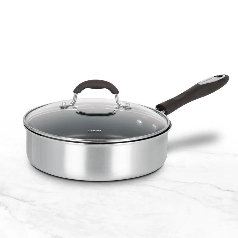 Cuisinart - Advantage Non-Stick Cookware Set, Brushed Silver (11 Piece)