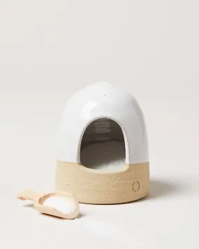 Farmhouse Pottery Beehive Salt Cellar & Spoon