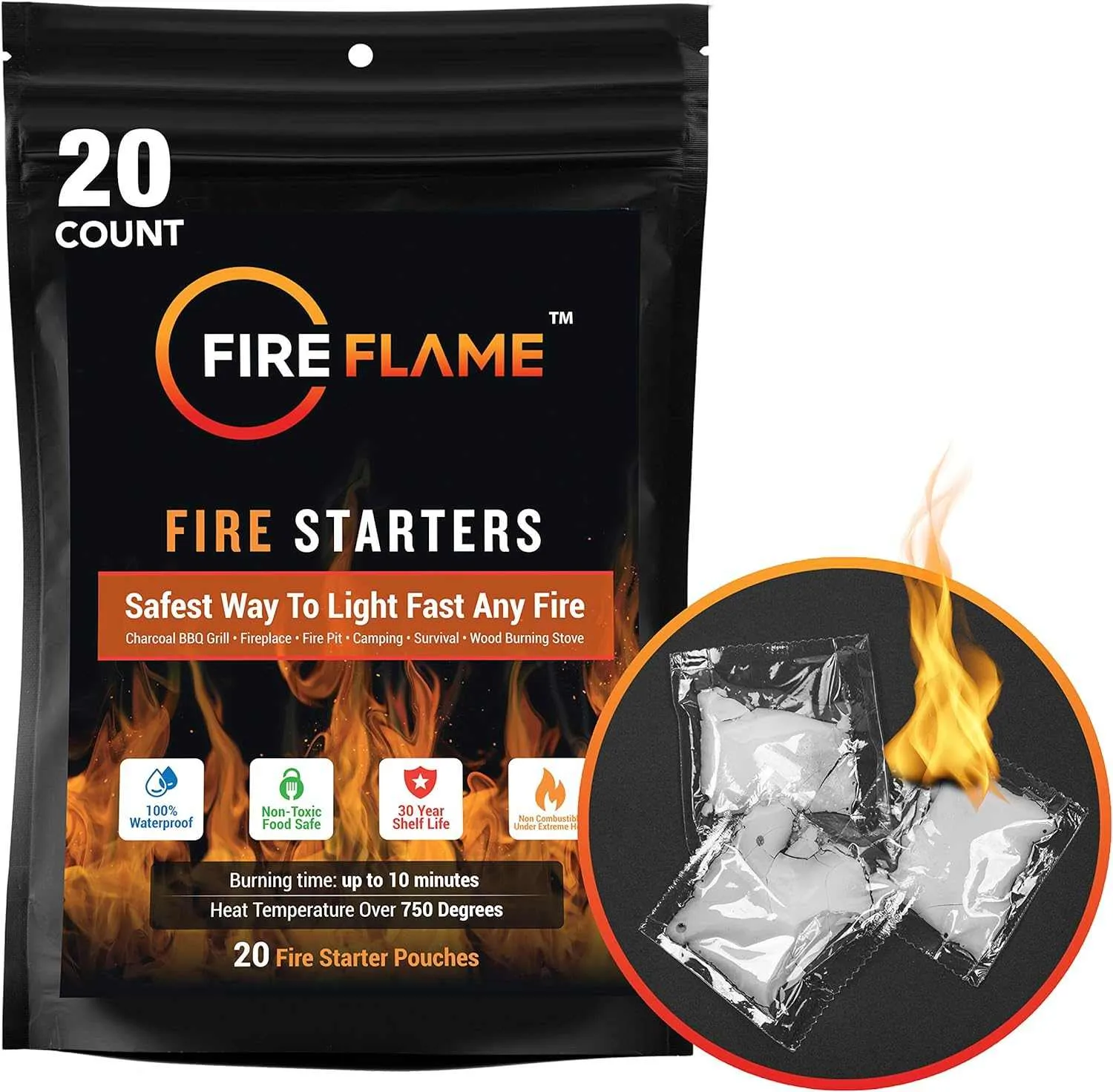 FireFlame Fire Starter: Waterproof | Reltek Ready Gear