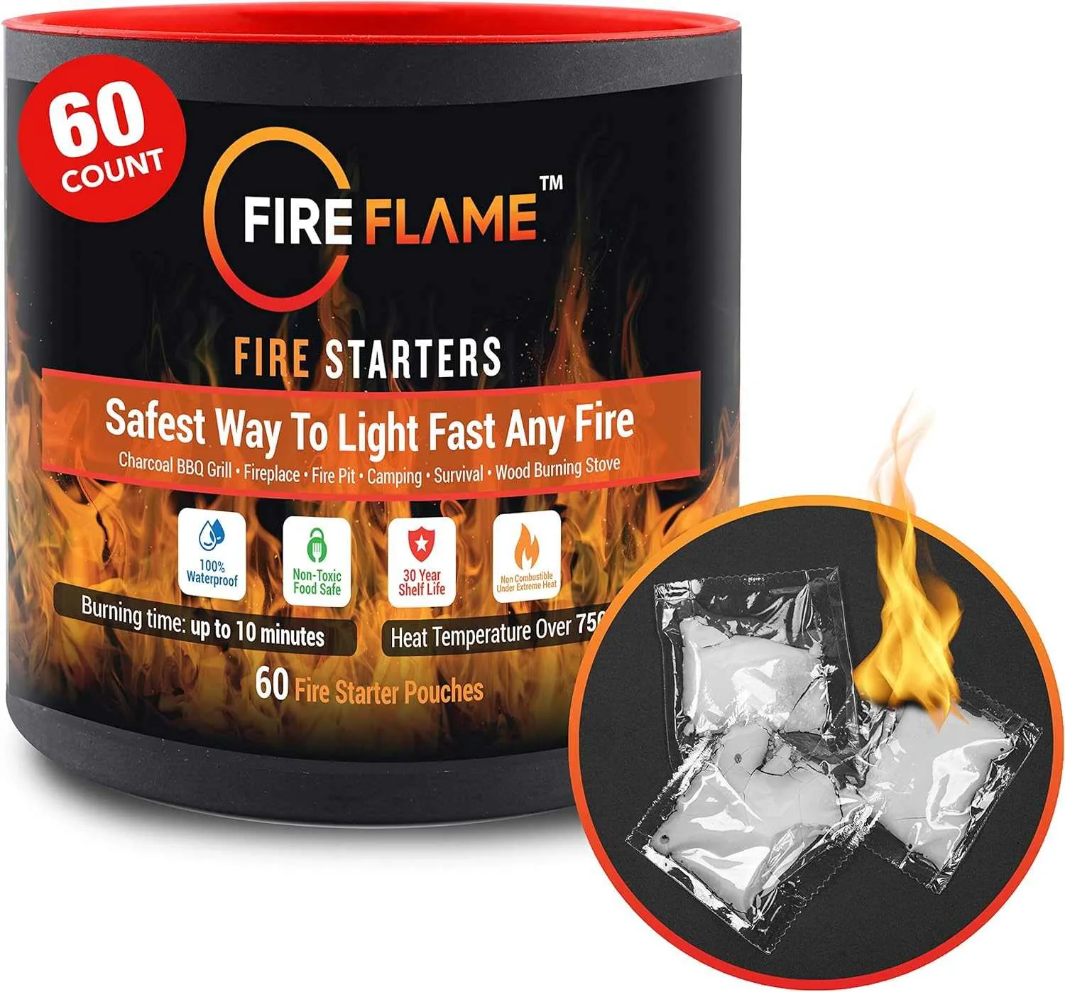 FireFlame Fire Starter: Waterproof | Reltek Ready Gear