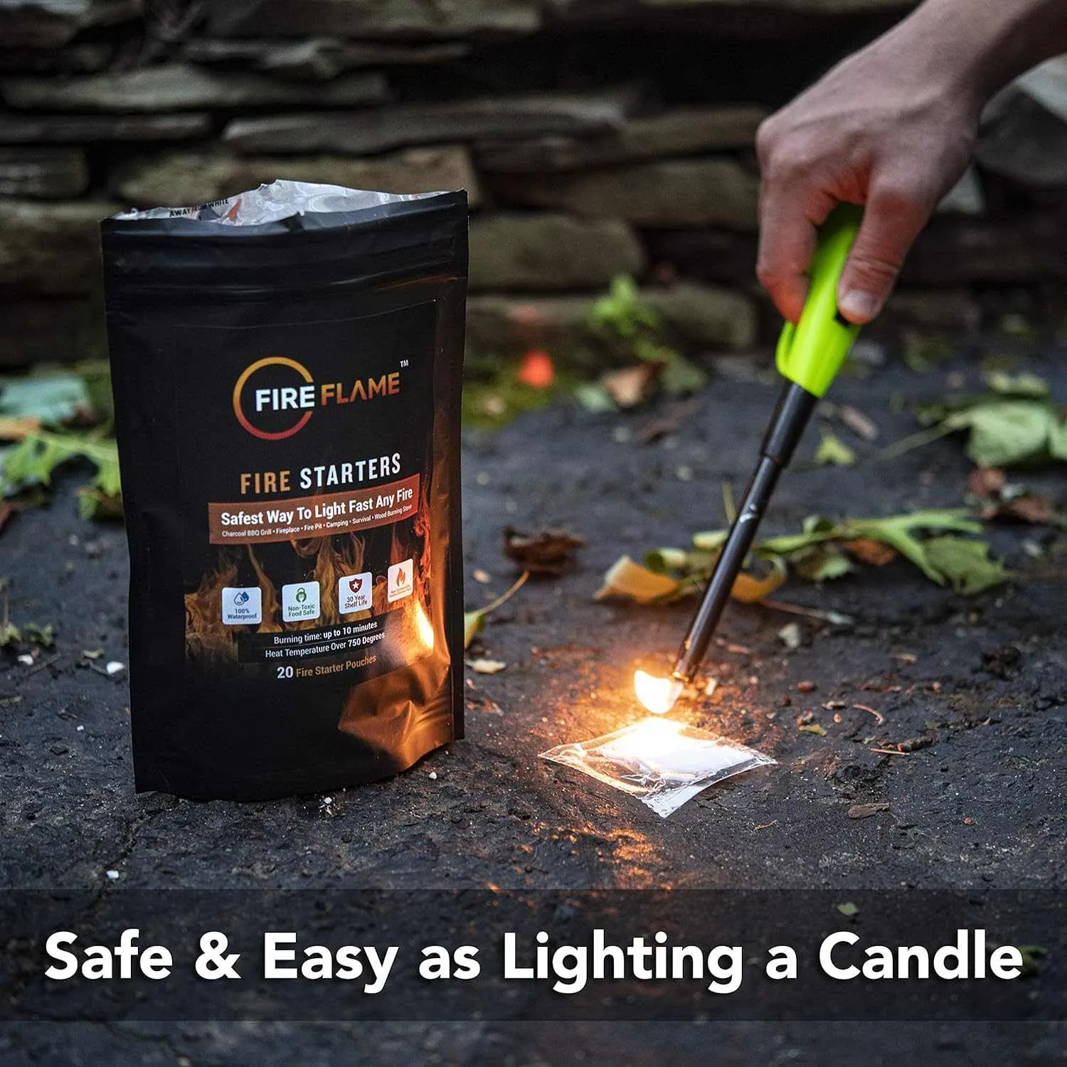 FireFlame Fire Starter: Waterproof | Reltek Ready Gear