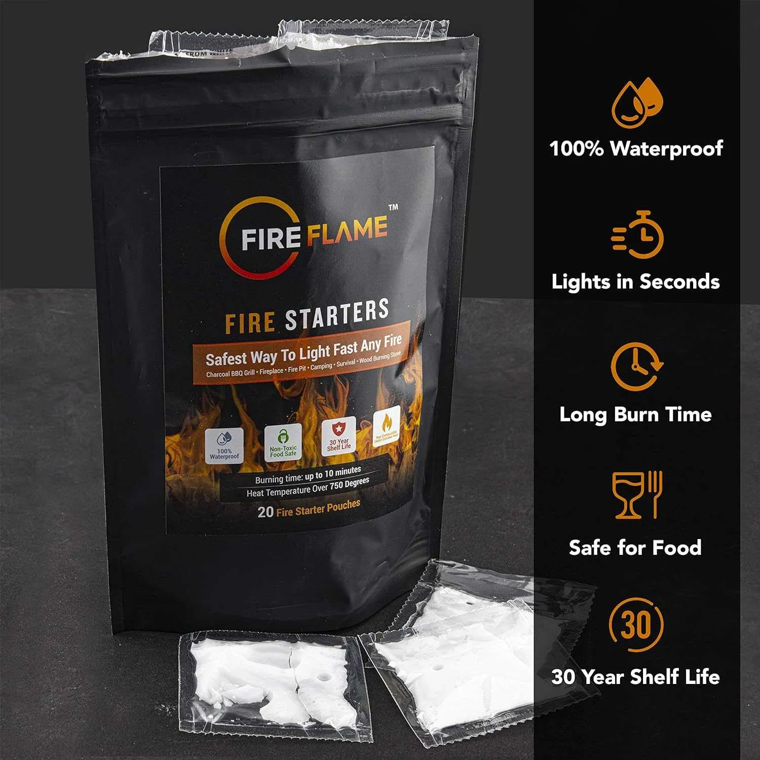 FireFlame Fire Starter: Waterproof | Reltek Ready Gear