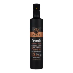 Gaea Olive Oil - Extra Virgin - Gaea Fresh - 17 Oz - Case Of 6