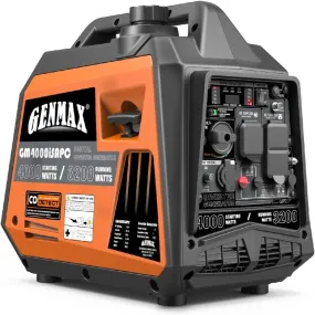 GENMAX Quiet Power Series 4000-Watt Inverter Generator – Ultra Lightweight, EPA Compliant, Ideal for Home Backup & Camping