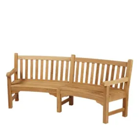 Glenham Teak Radius Curved Seat