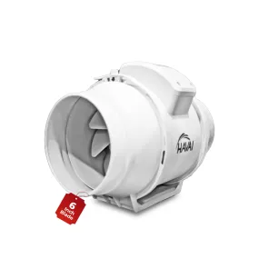 Havai BLDC Inline Duct Fan 6 Inch | 540 CMH Airflow | Low Noise Exhaust Fan for Ventilation & Cooling