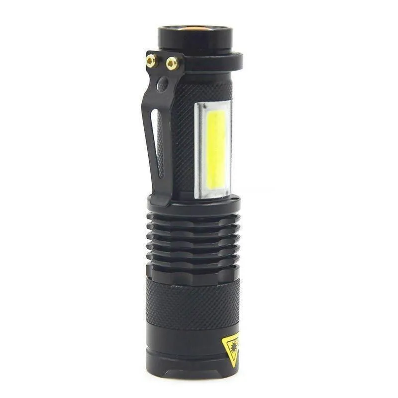 High-Intensity 3800LM XML-Q5 COB LED Flashlight - Compact, Portable