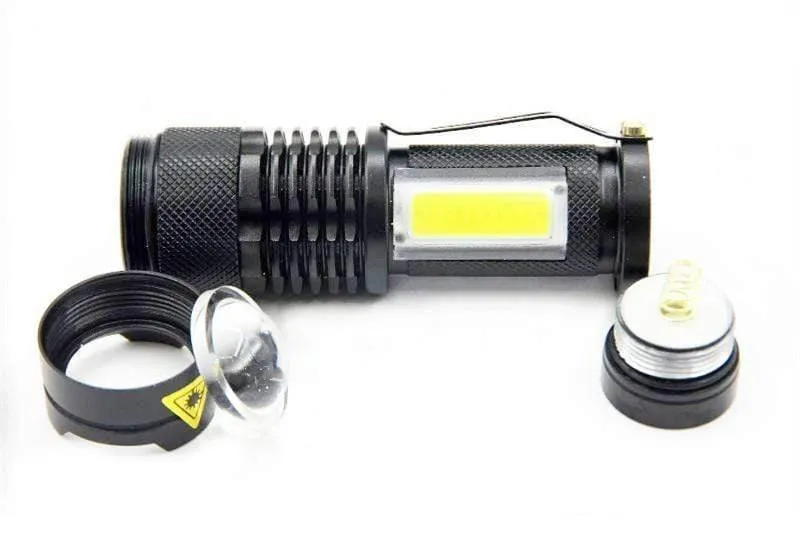 High-Intensity 3800LM XML-Q5 COB LED Flashlight - Compact, Portable
