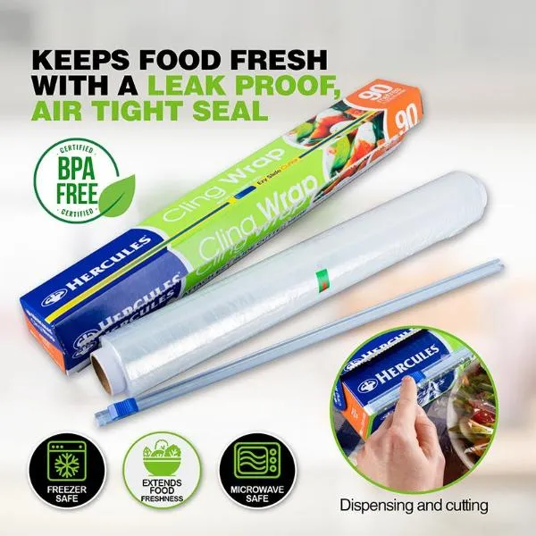 Home Master Hercules Ezy Slide Cutter Cling Wrap - 90cm x 33cm