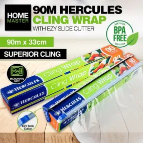 Home Master Hercules Ezy Slide Cutter Cling Wrap - 90cm x 33cm
