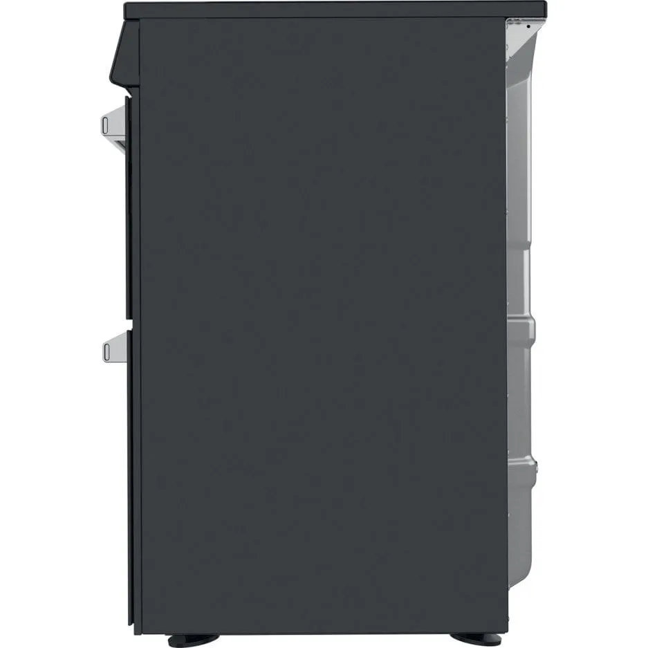 Hotpoint HDT67I9HM2C 60cm Electric Cooker in Black Double Oven Induction Hob