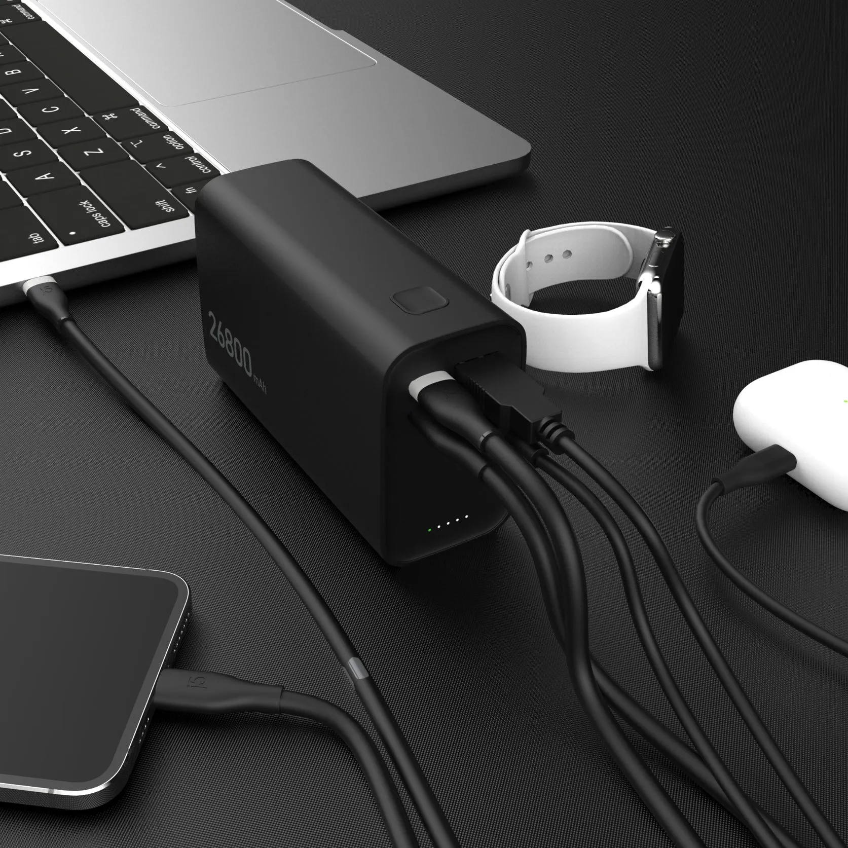 j5create 26800mAh PD 65W 4-Port Power Bank, JPB26465