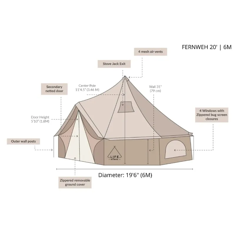 LifeInTents Fernweh Canvas Bell Tent