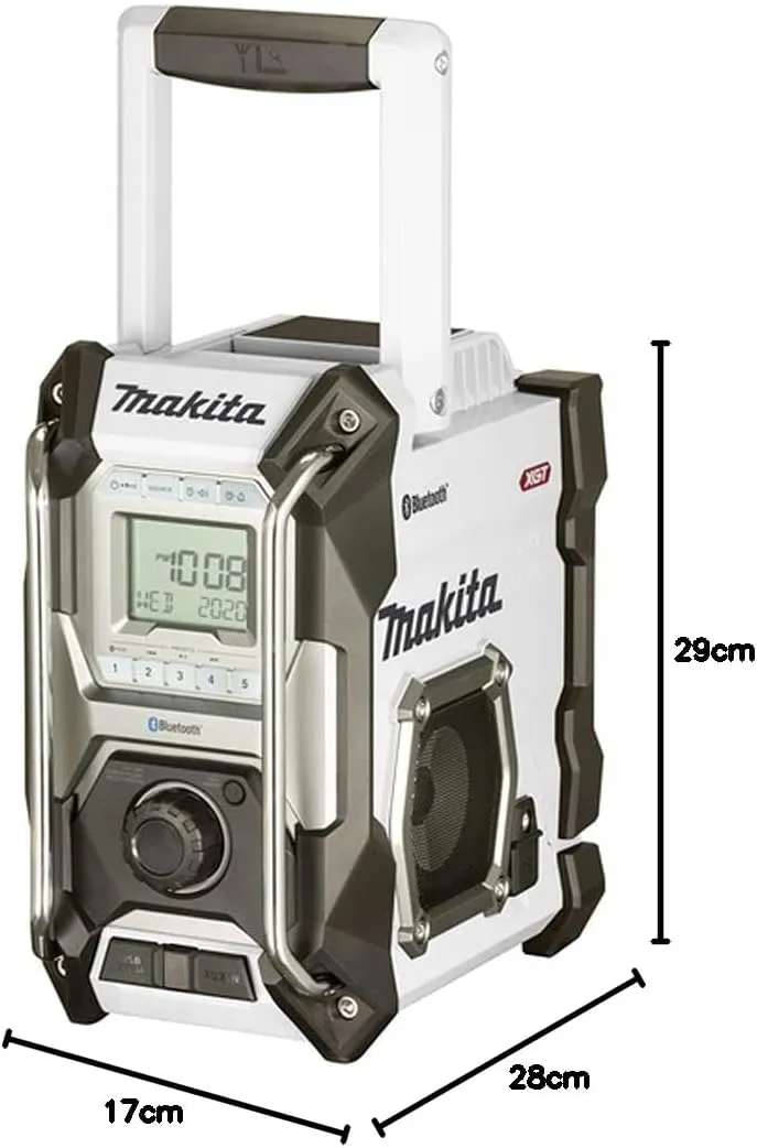 Makita MR002GZ 12V-40V bluetooth radio CXT / LXT/ XGT. AC or Makita batteries, White