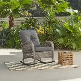 Malia Garden Rocking Chair, Grey