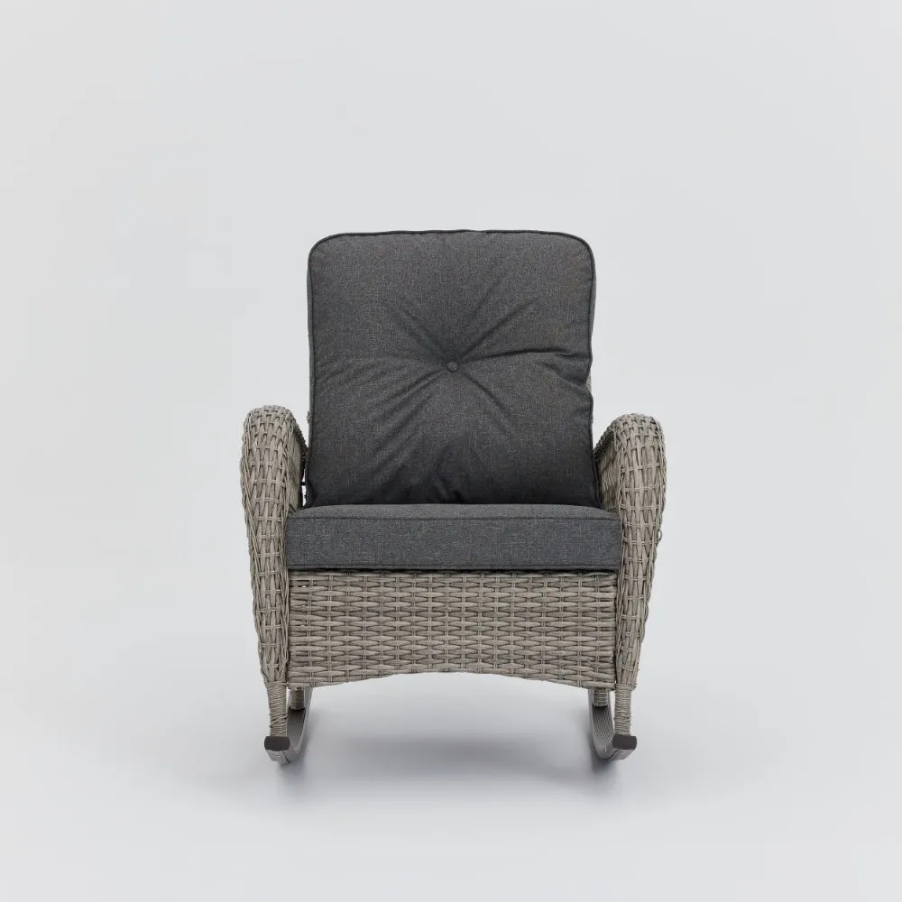 Malia Garden Rocking Chair, Grey