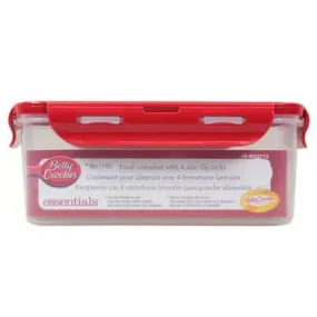Microwave, Dishwasher & Freezer Safe Food Storage Containers with 4 Sided Clip Lock Lid - 1.42L