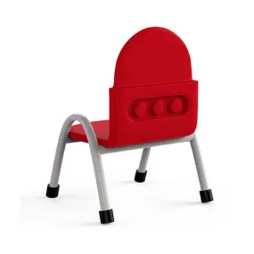 Ok Play Robo Chair, Study Chair, Sturdy And Durable Chair, Plastic Chair, Perfect For Home, Creches And School, Red, 2 to 4 Years, Height 8 Inches