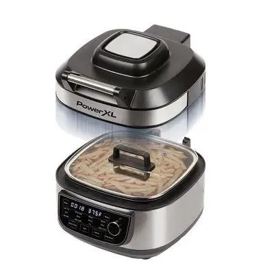 Open Box - PowerXL Grill Air Fryer Combo - Silver