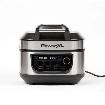 Open Box - PowerXL Grill Air Fryer Combo - Silver