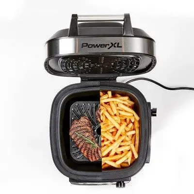 Open Box - PowerXL Grill Air Fryer Combo - Silver