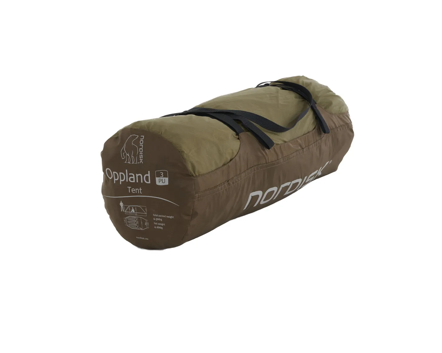 Oppland 3 PU (3.0) tent - Dark Olive