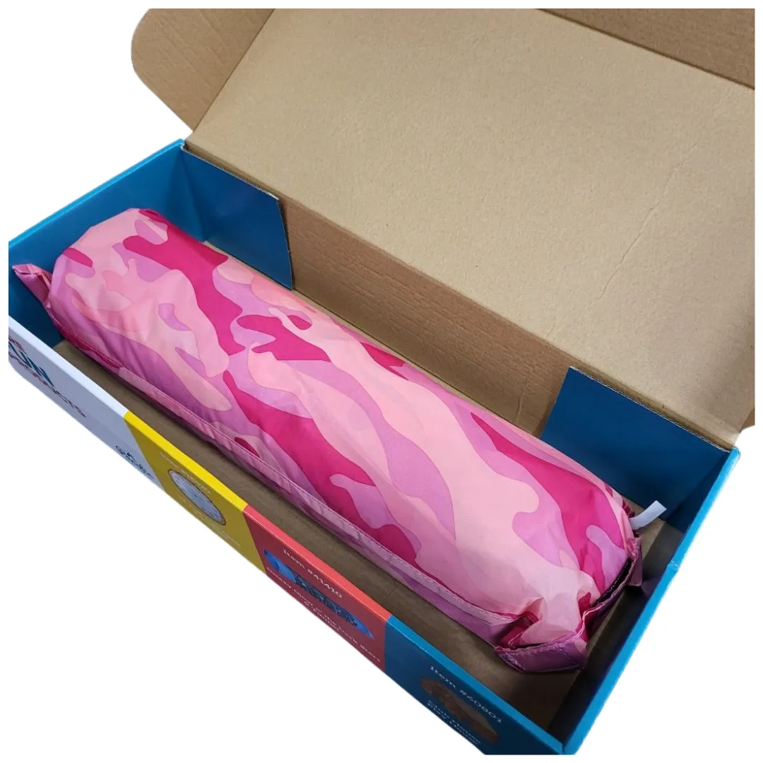 Pacific Play Tents Pink Camo Twin Size Bed Tent H35 × D38 × L77 in