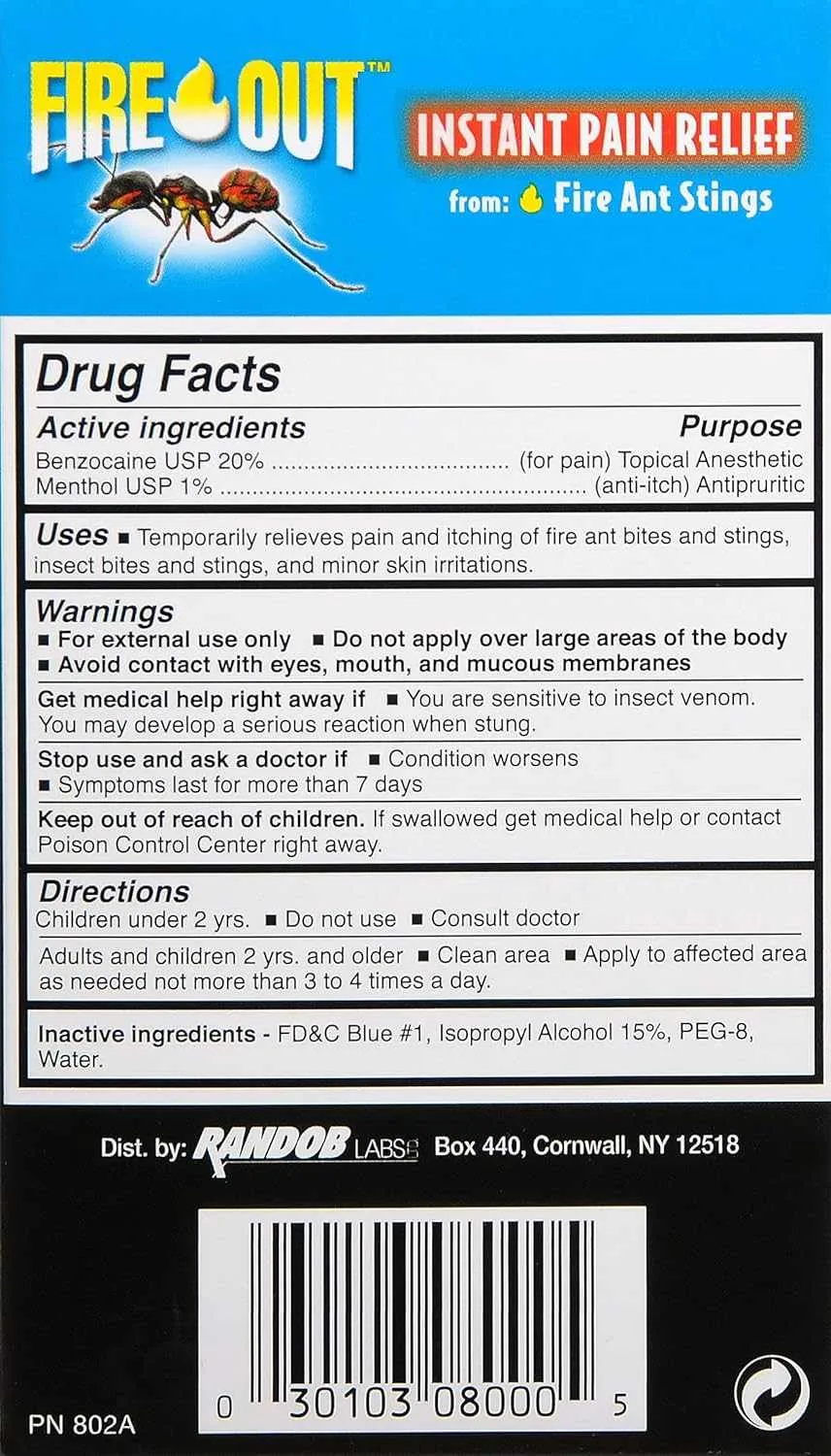 Pain Relief Fire Ant Stings & Bug Bites | Reltek Ready Gear